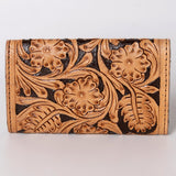 OHLAY WALLET Hand Tooled  Genuine Leather women bag western handbag purse