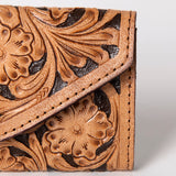 OHLAY WALLET Hand Tooled  Genuine Leather women bag western handbag purse