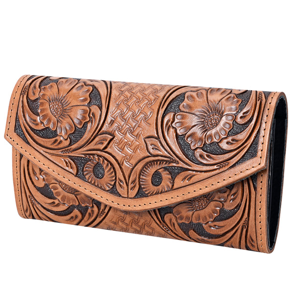 OHLAY WALLET Hand Tooled Genuine Leather women bag western handbag purse - Uhorse
