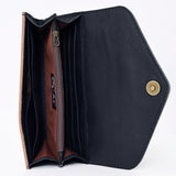 OHLAY WALLET Hand Tooled Genuine Leather women bag western handbag purse