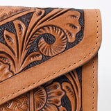OHLAY WALLET Hand Tooled Genuine Leather women bag western handbag purse
