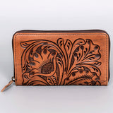 OHLAY WALLET Hand Tooled  Genuine Leather women bag western handbag purse