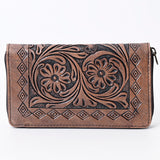 OHLAY WALLET Hand Tooled  Genuine Leather women bag western handbag purse