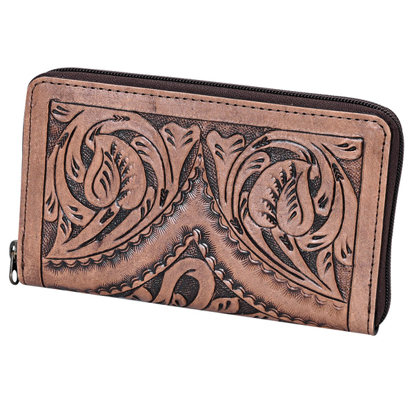 OHLAY WALLET Hand Tooled Genuine Leather women bag western handbag purse - Uhorse