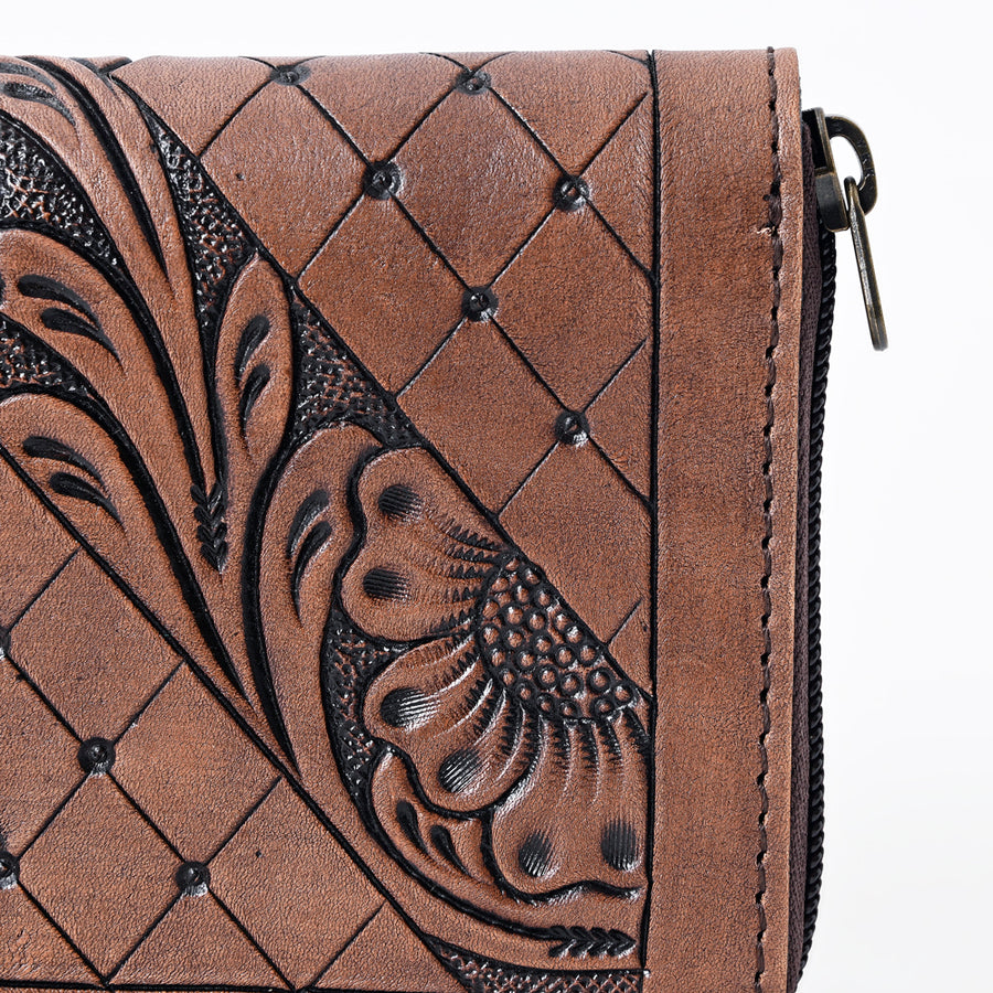 OHLAY Wallet Hand Tooled Genuine Leather Women Bag Western Handbag Purse | Womens Handbags |Leather Belt for Summer