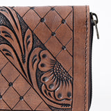 OHLAY WALLET Hand Tooled  Genuine Leather women bag western handbag purse