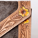OHLAY WALLET Hand Tooled Hair-on Genuine Leather women bag western handbag purse