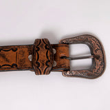 American Darling ADBL113-L Beautifully Hand Tooled Genuine American Leather Belt Men and  Women