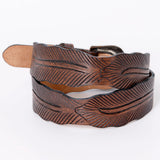 American Darling ADBL114-L Genuine American Leather Belt Men and  Women