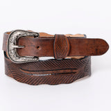 American Darling ADBL114-L Genuine American Leather Belt Men and Women by Hilason – Cowboy and equestrian accessories