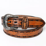 American Darling ADBL115-L Beautifully Hand Tooled Genuine American Leather Belt Men and  Women