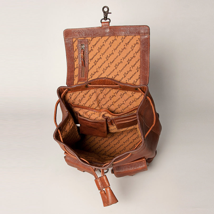 American Darling Backpack Full Grain Genuine Leather Western Women Bag | for Laptop School Purse Travel