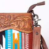 American Darling Signature Crossbody Hand Tooled Saddle Blanket Genuine Leather Women Bag Western Handbag Purse