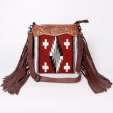 American Darling Signature Crossbody Hand Tooled Saddle Blanket Genuine Leather Women Bag Western Handbag Purse
