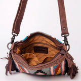 American Darling Signature Crossbody Hand Tooled Saddle Blanket Genuine Leather Women Bag Western Handbag Purse