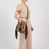 American Darling Signature Crossbody Hand Tooled Saddle Blanket Genuine Leather Women Bag Western Handbag Purse