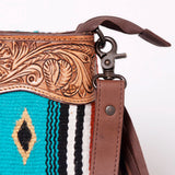 American Darling Signature Crossbody Hand Tooled Saddle Blanket Genuine Leather Women Bag Western Handbag Purse