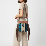 American Darling Signature Crossbody Hand Tooled Saddle Blanket Genuine Leather Women Bag Western Handbag Purse