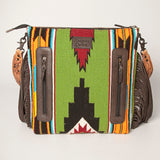 American Darling Signature Crossbody Hand Tooled Saddle Blanket Genuine Leather Women Bag Western Handbag Purse