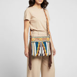 American Darling Signature Crossbody Hand Tooled Saddle Blanket Genuine Leather Women Bag Western Handbag Purse