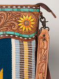 American Darling Signature Crossbody Hand Tooled Saddle Blanket Genuine Leather Women Bag Western Handbag Purse