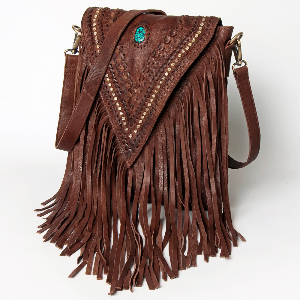 Leather Purse with Fringe - Cowboy Boot Purse with Fringe - Western  Shoulder Bag with Fringe TS286 | Chris Thompson Bags