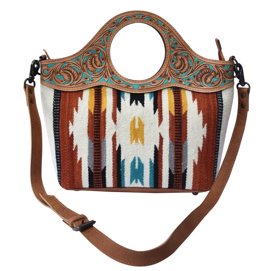 American Darling Tote Saddle Blanket Genuine Leather W. Women Bag by Hilason – Cowboy and equestrian accessories