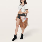 American Darling Cross Body Hair on Genuine Leather Western Women Bag | Handbag Purse Crossbody for Cute