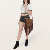 American Darling Cross Body Hair on Genuine Leather Western Women Bag | Handbag Purse Crossbody for Cute