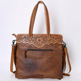 American Darling ADBG937 Tote Hand Tooled Hair-On Genuine Leather Women Bag Western Handbag Purse