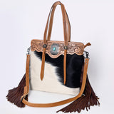 American Darling ADBG937 Tote Hand Tooled Hair-On Genuine Leather Women Bag Western Handbag Purse