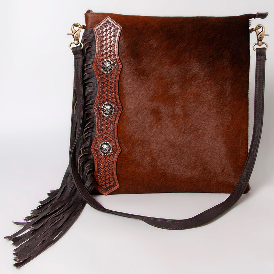 OHLAY Hobo Hand Tooled Hair-On Genuine Leather Women Bag Western Handbag Purse | Womens Handbags Belt for Summer