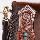 OHLAY KBK102 HOBO Hand Tooled Hair-on Genuine Leather women bag western handbag purse