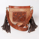 OHLAY KBK105 HOBO Hand Tooled Hair-on Genuine Leather women bag western handbag purse