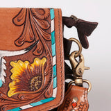 OHLAY MESSENGER Hand Tooled Hair-on Genuine Leather women bag western handbag purse