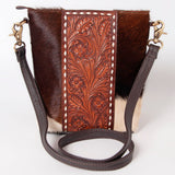 OHLAY KBK119 HOBO Hand Tooled Hair-on Genuine Leather women bag western handbag purse