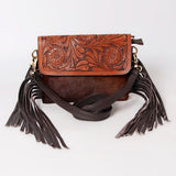 Ohlay Bags KBK121 Clutch Hand Tooled Hair-On Genuine Leather Women Bag Western Handbag Purse