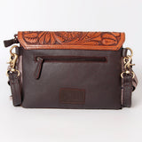 Ohlay Bags KBK121 Clutch Hand Tooled Hair-On Genuine Leather Women Bag Western Handbag Purse