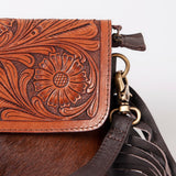 Ohlay Bags KBK121 Clutch Hand Tooled Hair-On Genuine Leather Women Bag Western Handbag Purse