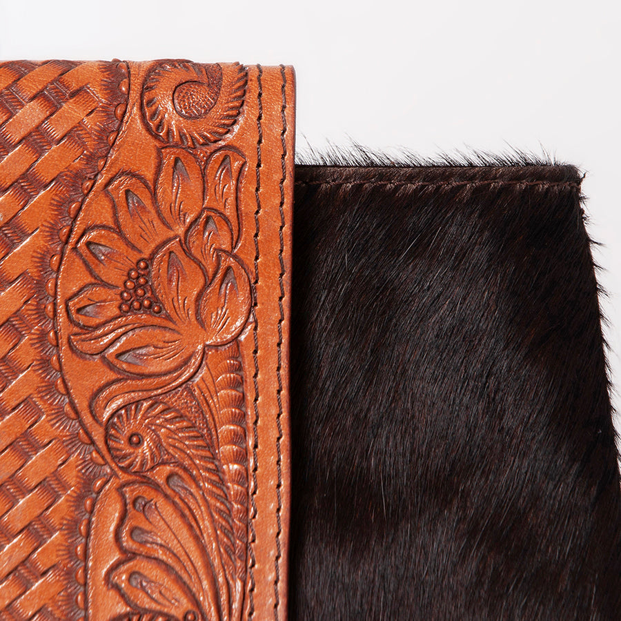 OHLAY Backpack Hand Tooled Hair-On Genuine Leather Women Bag Western Handbag Purse | Womens Handbags Belt for Summer