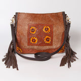 OHLAY KBK126 HOBO Hand Tooled Hair-on Genuine Leather women bag western handbag purse