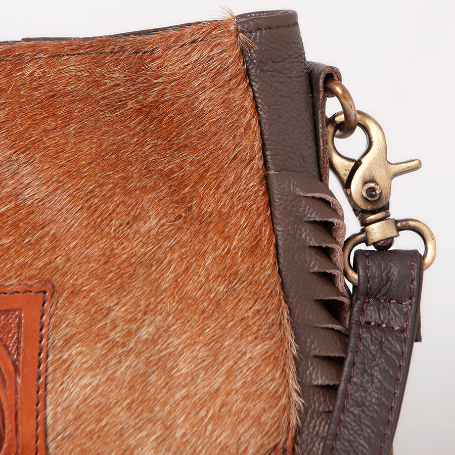OHLAY Hobo Hand Tooled Hair-On Genuine Leather Women Bag Western Handbag Purse | Womens Handbags Belt for Summer