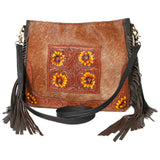 OHLAY KBK126 HOBO Hand Tooled Hair-on Genuine Leather women bag western handbag purse