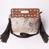 OHLAY KBA106 Clutch Hand Tooled Hair-On Genuine Leather women bag western handbag purse