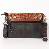 Ohlay Bags KBA108 Envelope Hand Tooled Hair-On Genuine Leather Women Bag Western Handbag Purse