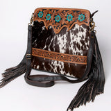 Ohlay Bags KBA120 Cross Body I Hand Tooled Hair-On Genuine Leather Women Bag Western Handbag Purse