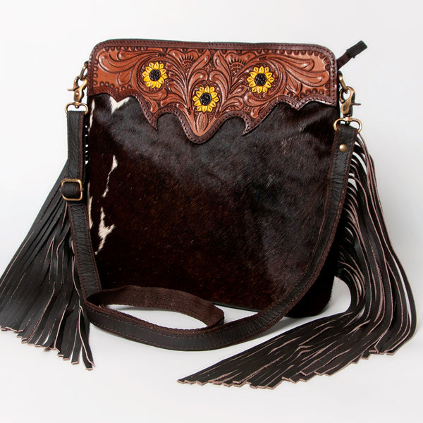 Ohlay Bags KBA121 Cross Body I Hand Tooled Hair-On Genuine Leather by Hilason – Cowboy and equestrian accessories