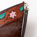 OHLAY KBA122 HOBO Hand Tooled Hair-on Genuine Leather women bag western handbag purse