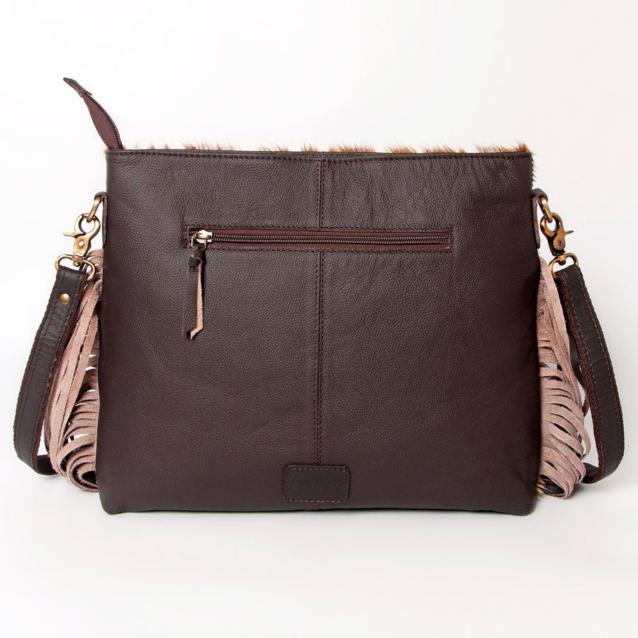 Ohlay Bags KBA124 Cross Body I Hand Tooled Hair-On Genuine Leather Women Bag Western Handbag Purse