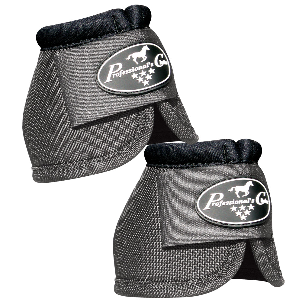 Professional Choice Tack Ballistic Overreach Horse Bell Boots Charcoal